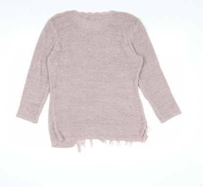 Womens UK Size M Sara Pink Pullover Jumper