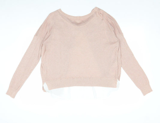 Womens UK Size L Only Pink Pullover Jumper