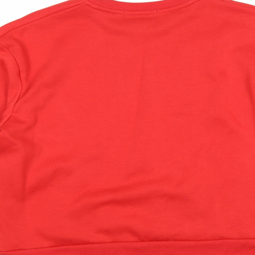Primark Womens Red Polyester Pullover Sweatshirt Size 6 Pullover - Size 6-8