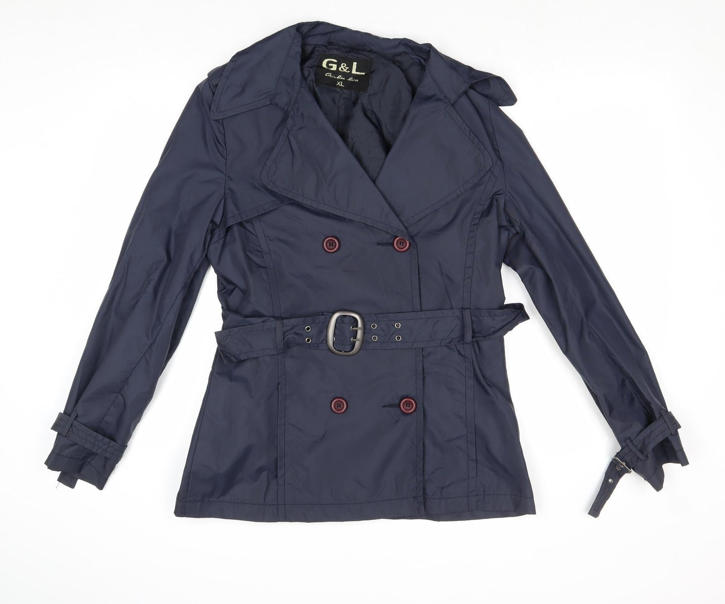 G & L Womens Blue Jacket Size XL Button