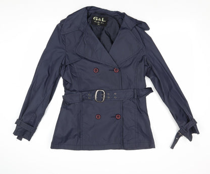 G & L Womens Blue Jacket Size XL Button