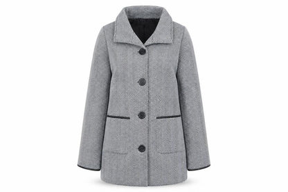 Womens UK Size 10 Anne De Lancay Black Overcoat