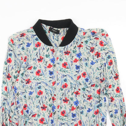 Papaya Womens Multicoloured Floral Jacket Size 10 Zip