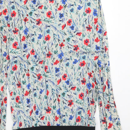 Papaya Womens Multicoloured Floral Jacket Size 10 Zip