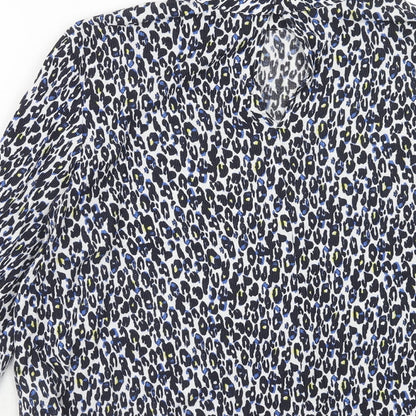 Womens UK Size 12 Per Una Blue Basic Blouse