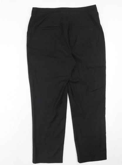 Womens UK Size 32 in H&M Regular Fit Dress Pants Black Trousers