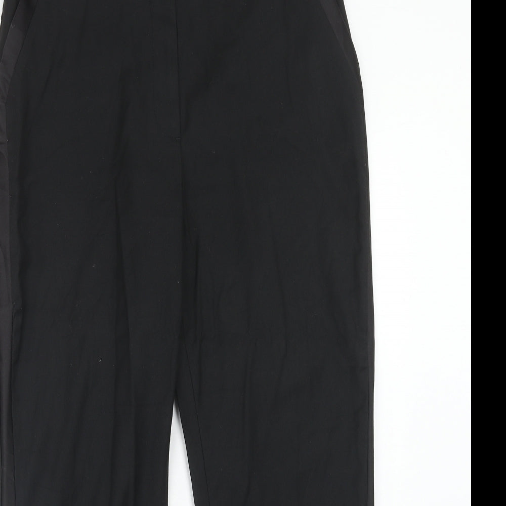 Womens UK Size 32 in H&M Regular Fit Dress Pants Black Trousers