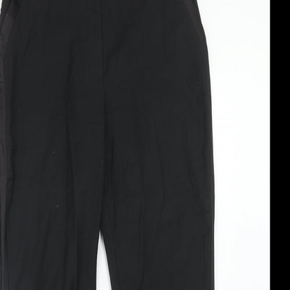 Womens UK Size 32 in H&M Regular Fit Dress Pants Black Trousers