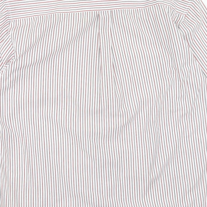 Mens UK Size XL Oak Valley White  Button-Up Short Sleeve Casual Shirt