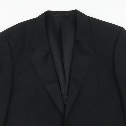 FH Mens Black Polyacrylate Fibre Jacket Suit Jacket Size 44 Regular