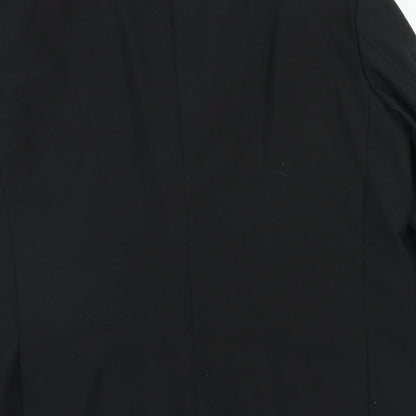FH Mens Black Polyacrylate Fibre Jacket Suit Jacket Size 44 Regular