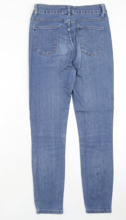 Resalsa Womens Blue Cotton Skinny Jeans Size 28 in Regular Zip