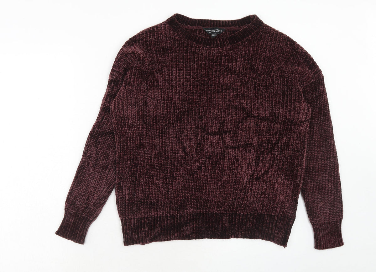 Womens UK Size 10 Dorothy Perkins Purple Pullover Jumper