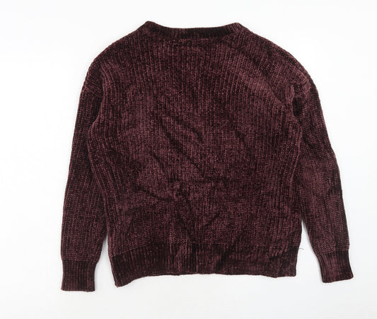 Womens UK Size 10 Dorothy Perkins Purple Pullover Jumper