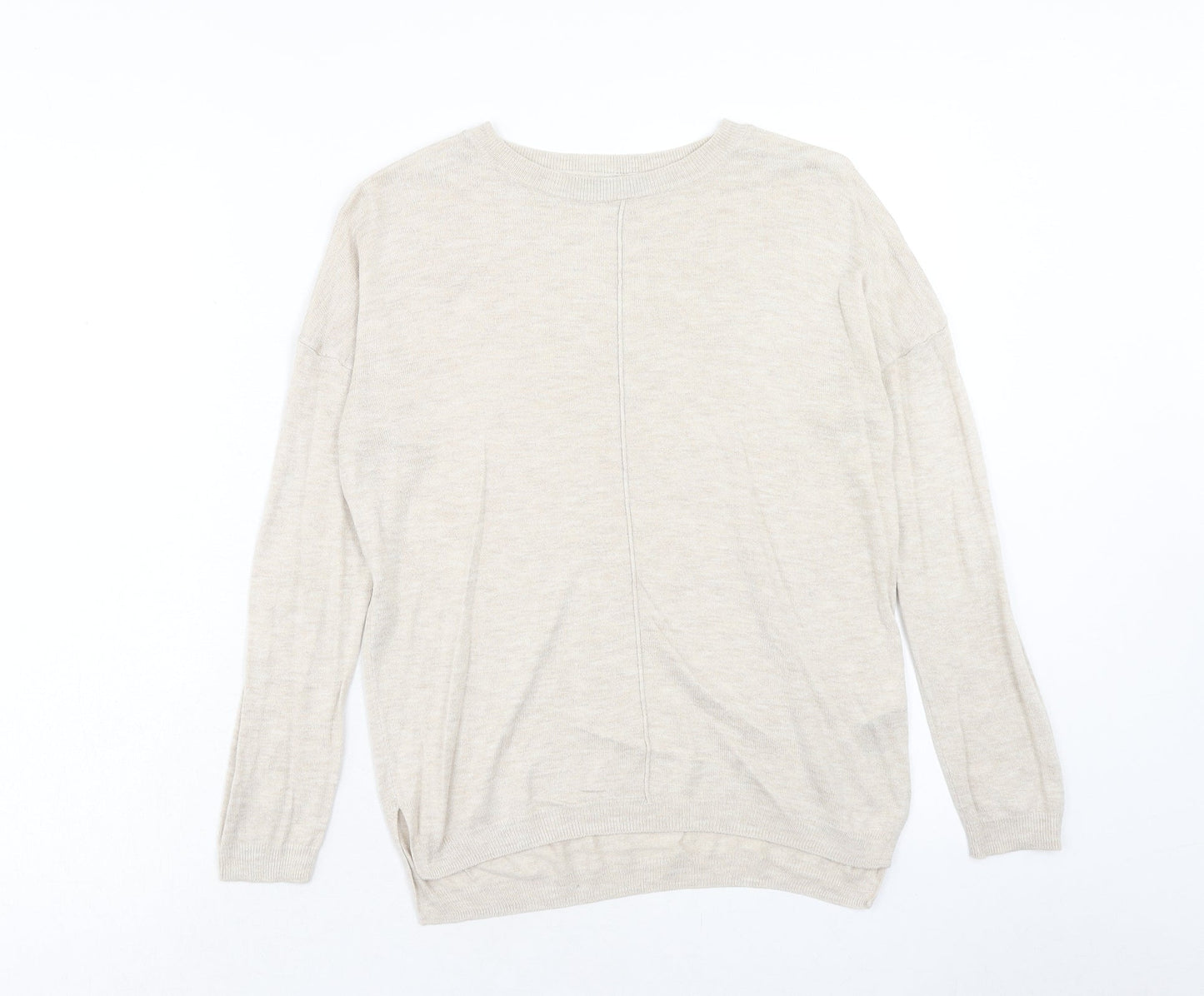 Womens UK Size S Marks and Spencer Beige Pullover Jumper