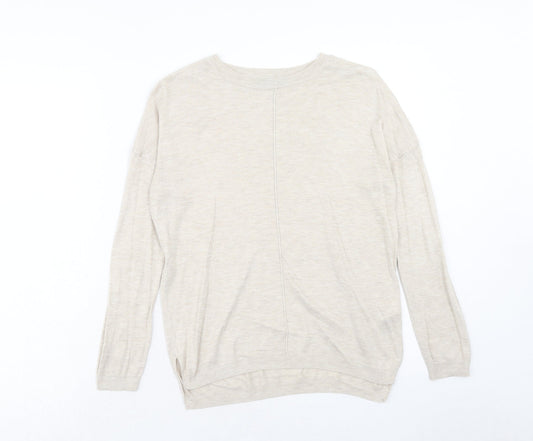 Womens UK Size S Marks and Spencer Beige Pullover Jumper