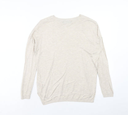 Womens UK Size S Marks and Spencer Beige Pullover Jumper