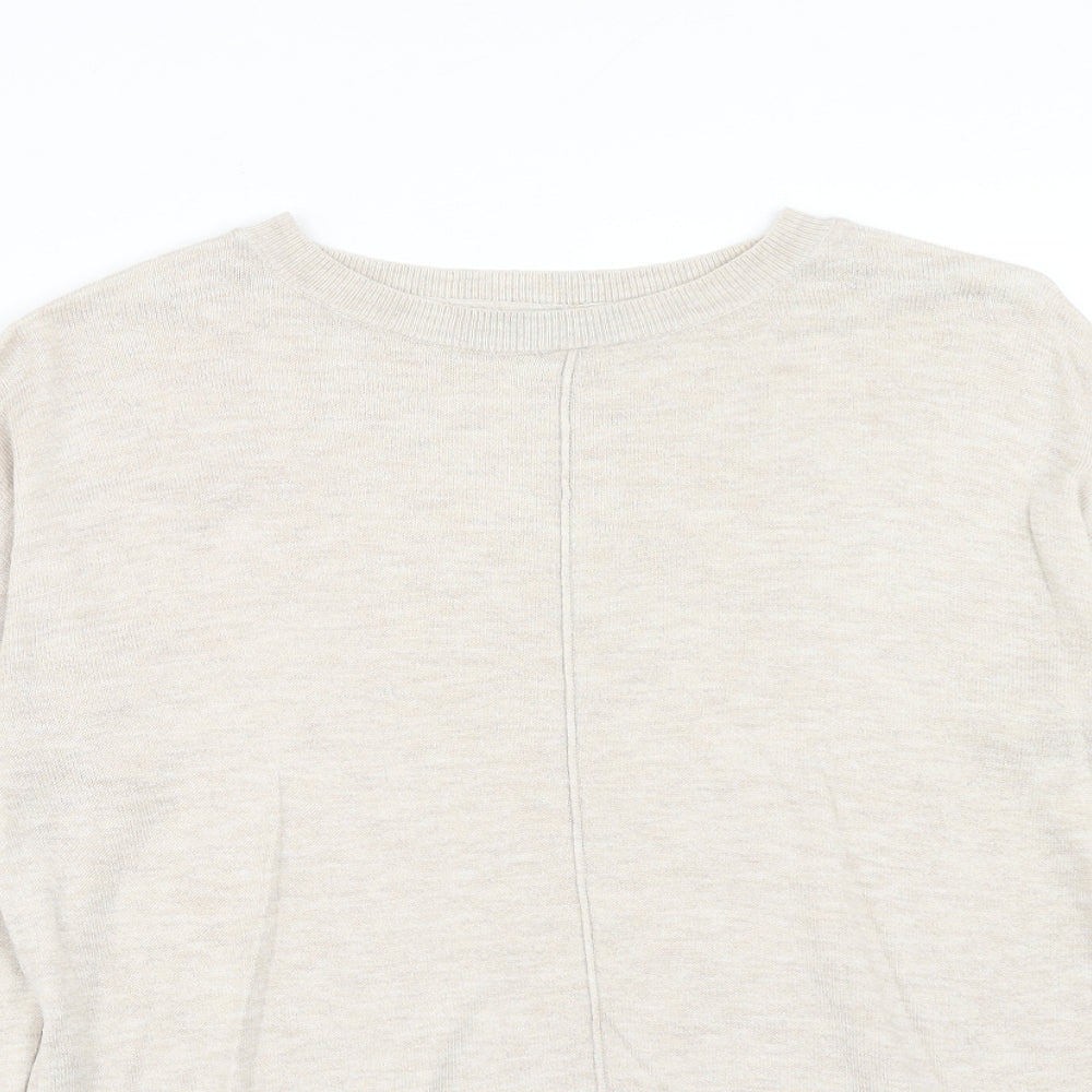 Womens UK Size S Marks and Spencer Beige Pullover Jumper