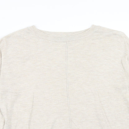 Womens UK Size S Marks and Spencer Beige Pullover Jumper