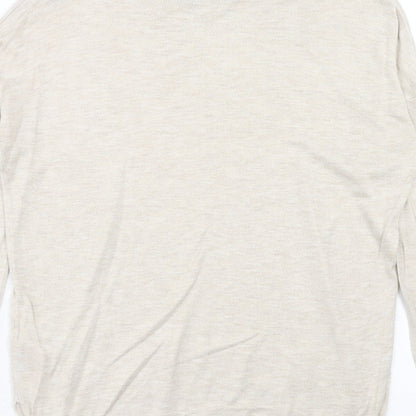 Womens UK Size S Marks and Spencer Beige Pullover Jumper