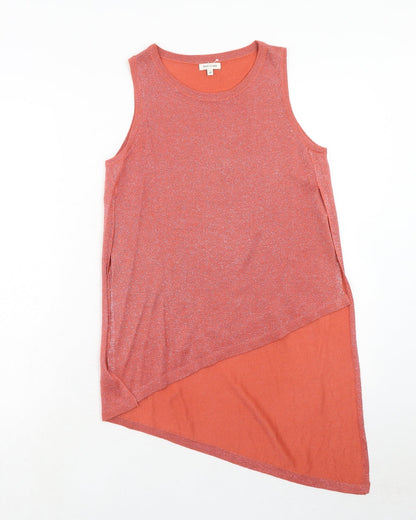 Womens UK Size 10 River Island Pink Basic Tank