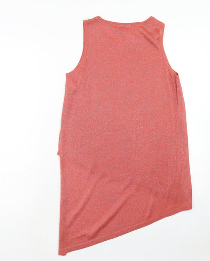 Womens UK Size 10 River Island Pink Basic Tank