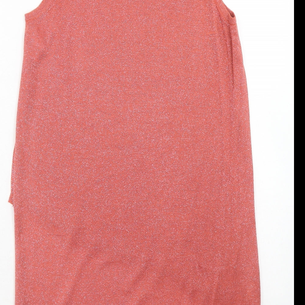 Womens UK Size 10 River Island Pink Basic Tank