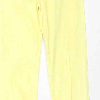 Ashley Baby Womens Yellow Cotton Skinny Jeans Size 6 Regular Zip