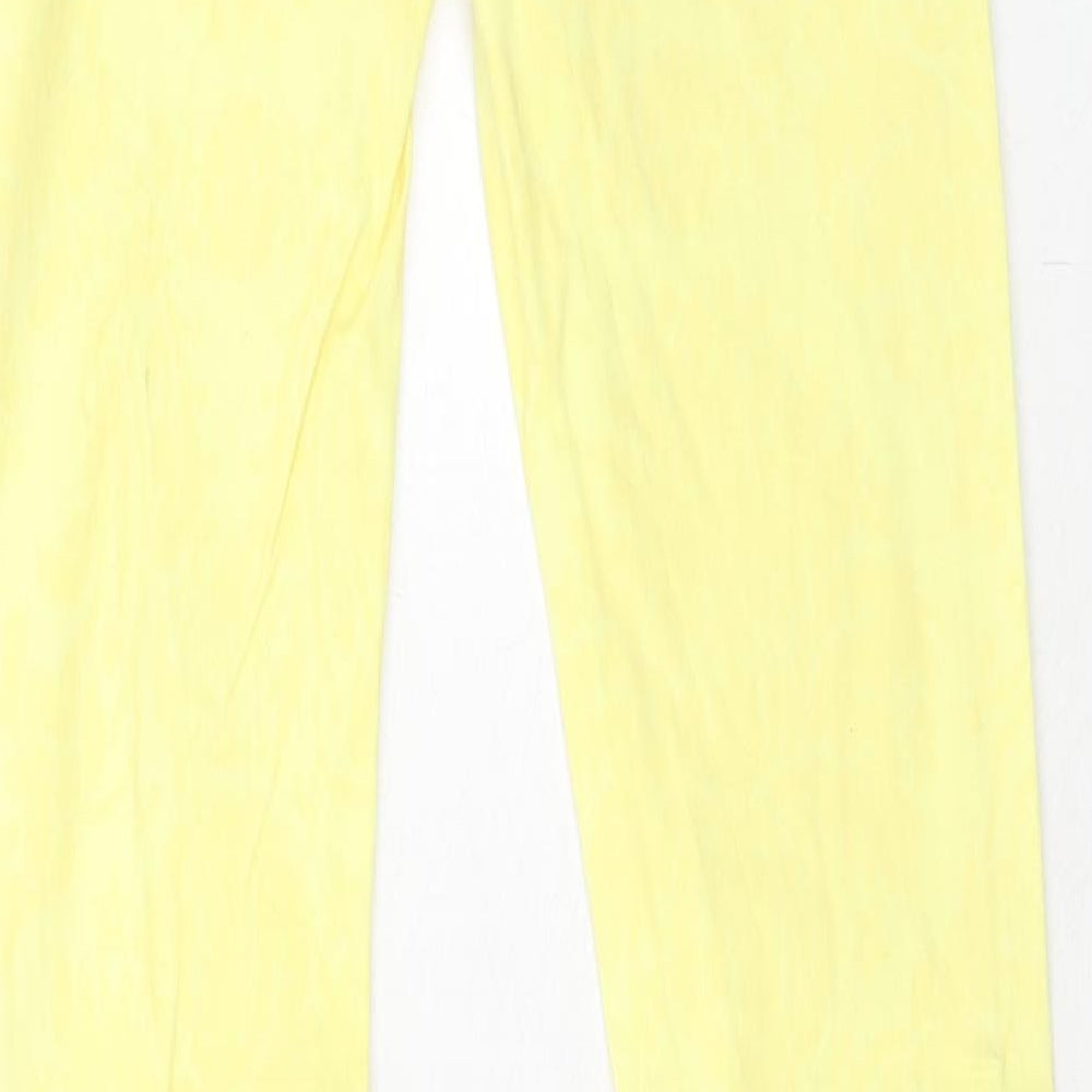 Ashley Baby Womens Yellow Cotton Skinny Jeans Size 6 Regular Zip