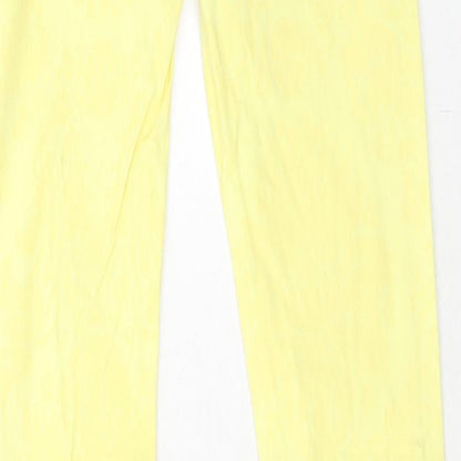 Ashley Baby Womens Yellow Cotton Skinny Jeans Size 6 Regular Zip