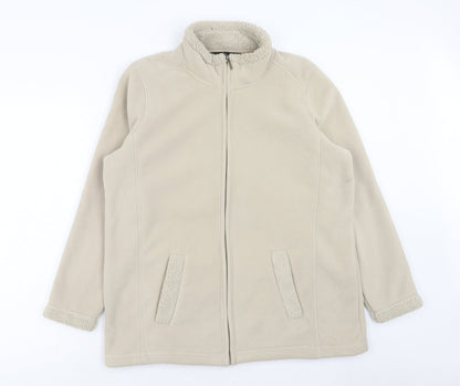 Bonmarché Womens Beige Jacket Size M Zip