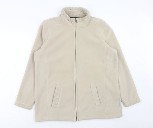 Bonmarché Womens Beige Jacket Size M Zip