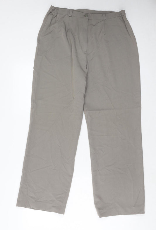 Womens UK Size 16 VINCI Regular Fit  Grey Trousers