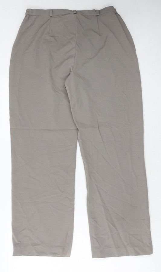 Womens UK Size 16 VINCI Regular Fit  Grey Trousers