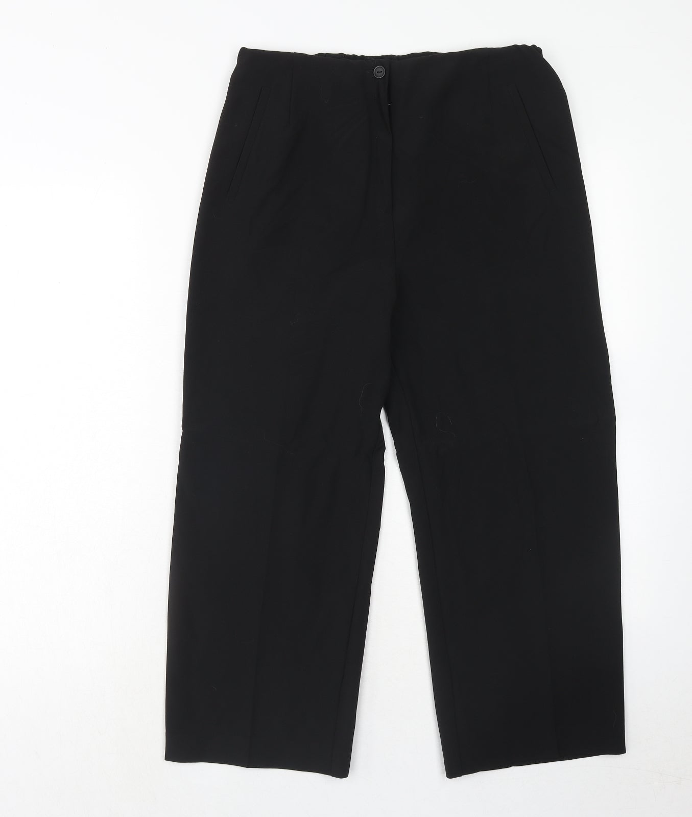 Womens UK Size 14 Slimma Regular Fit  Black Trousers