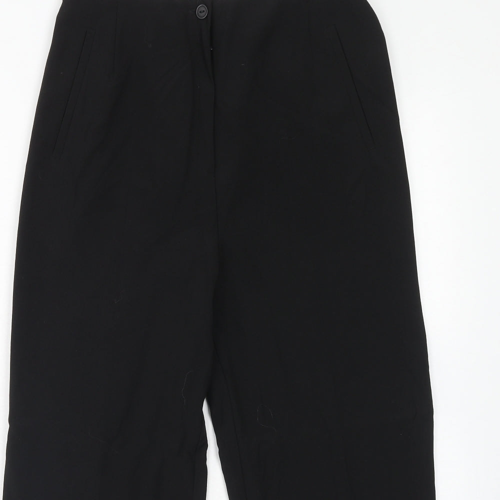 Womens UK Size 14 Slimma Regular Fit  Black Trousers