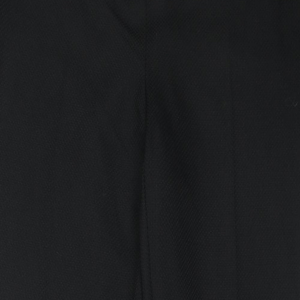Womens UK Size 12 Peacocks Regular Fit Dress Pants Black Trousers