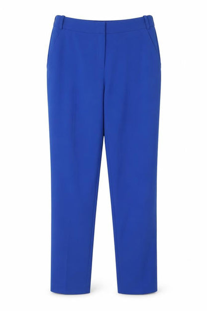 Womens UK Size 8 Oasis Regular Fit Chino Blue Trousers