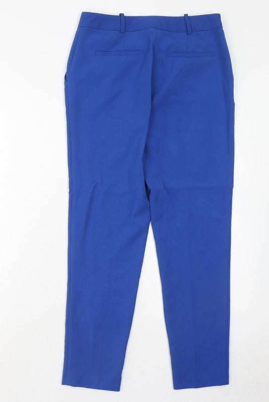 Womens UK Size 8 Oasis Regular Fit Chino Blue Trousers