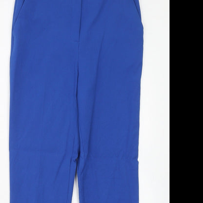 Womens UK Size 8 Oasis Regular Fit Chino Blue Trousers
