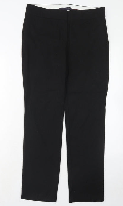 Womens UK Size 12 Marks and Spencer Slim Fit Dress Pants Black Trousers