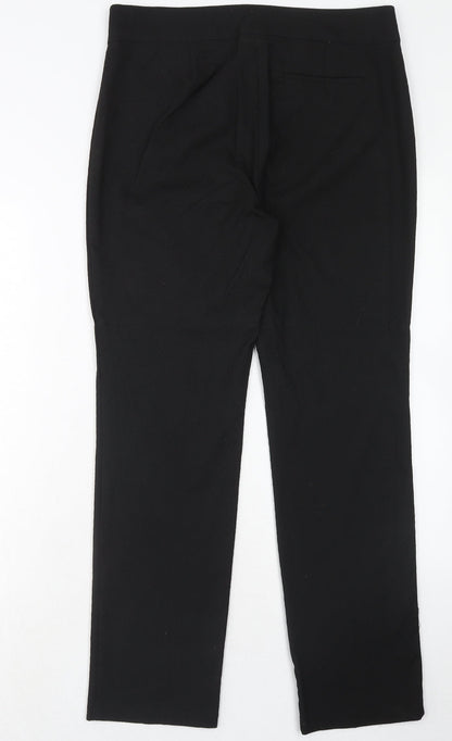 Womens UK Size 12 Marks and Spencer Slim Fit Dress Pants Black Trousers