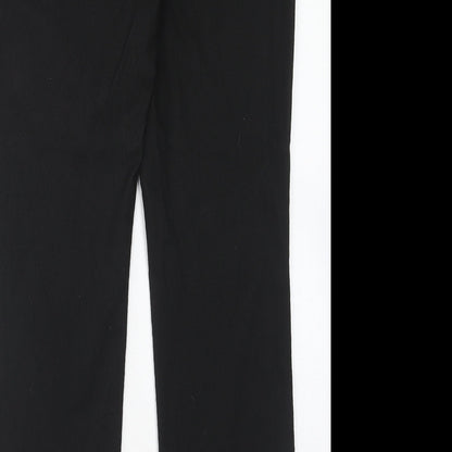 Womens UK Size 12 Marks and Spencer Slim Fit Dress Pants Black Trousers