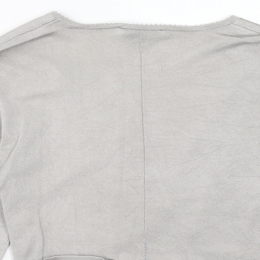Womens UK Size L Coast Grey Cardigan Jumper