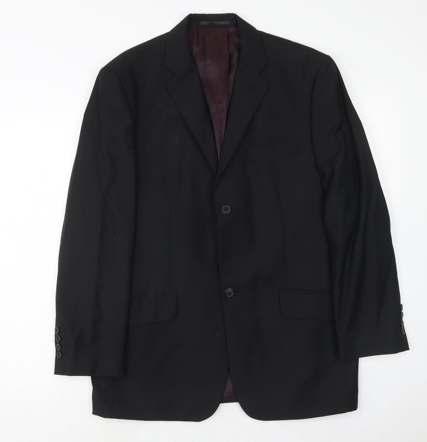 Mens UK Size 40 Fellini Regular Black Suit Jacket