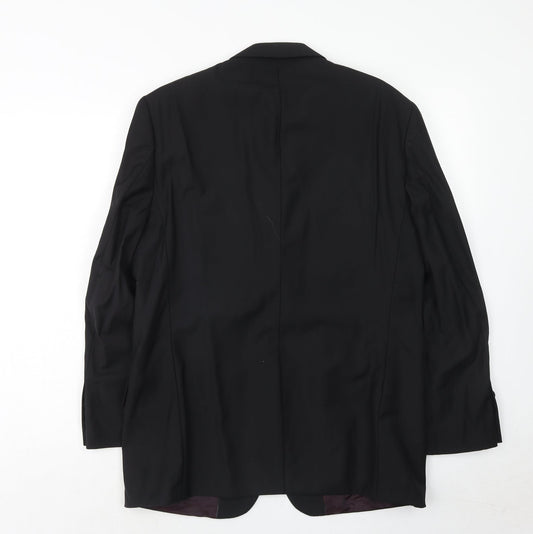 Mens UK Size 40 Fellini Regular Black Suit Jacket