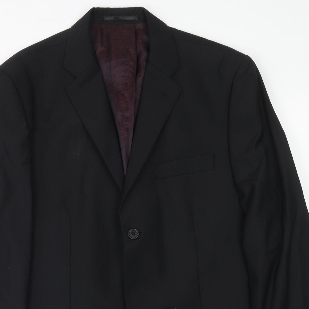 Mens UK Size 40 Fellini Regular Black Suit Jacket