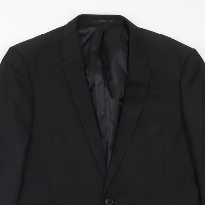 Mens UK Size 42 Matalan Regular Black Suit Jacket