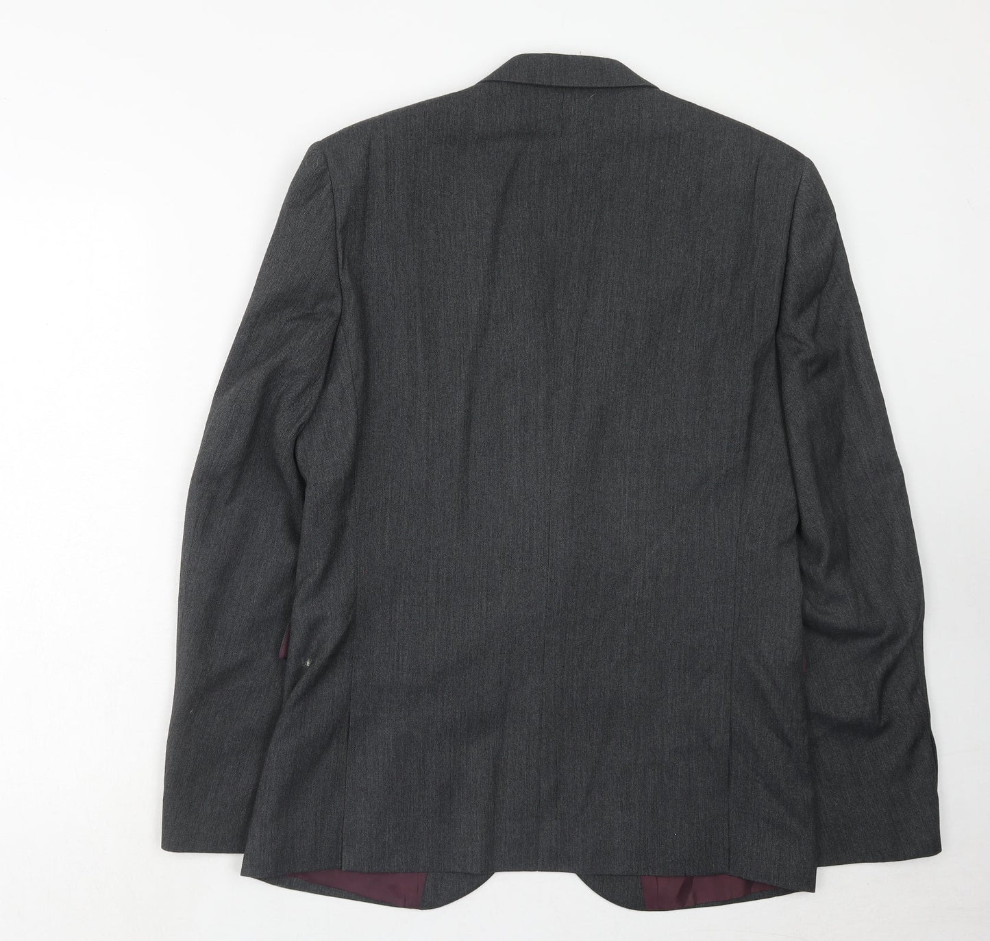 NEXT Mens Grey Polyester Jacket Suit Jacket Size 40 Regular