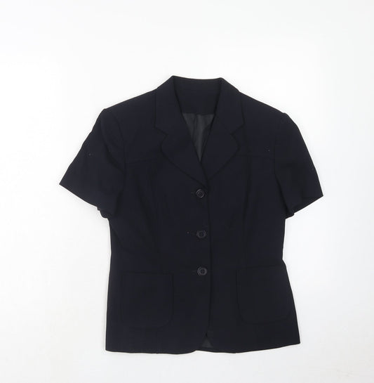 Womens UK Size 10 Anne Brooks Petites Blue Blazer